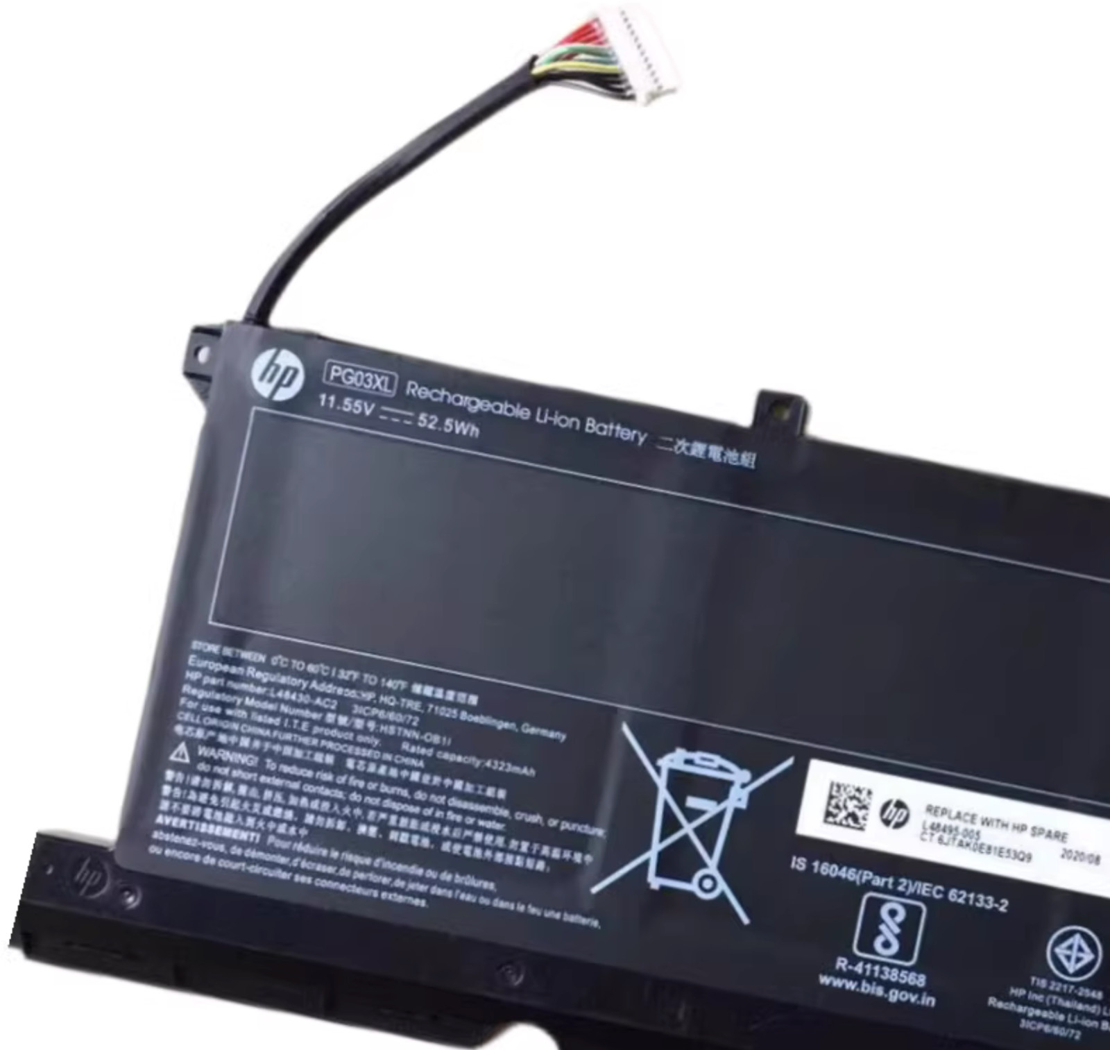Genuine PG03XL L48495-005 Battery HP Pavilion Gaming 15-DK 15-dk0000 TPN-C141
