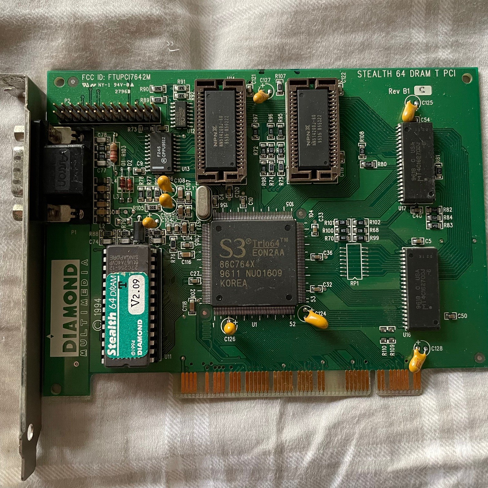 RARE VINTAGE DIAMOND STEALTH 64 DRAM T PCI FTUPCI7642M