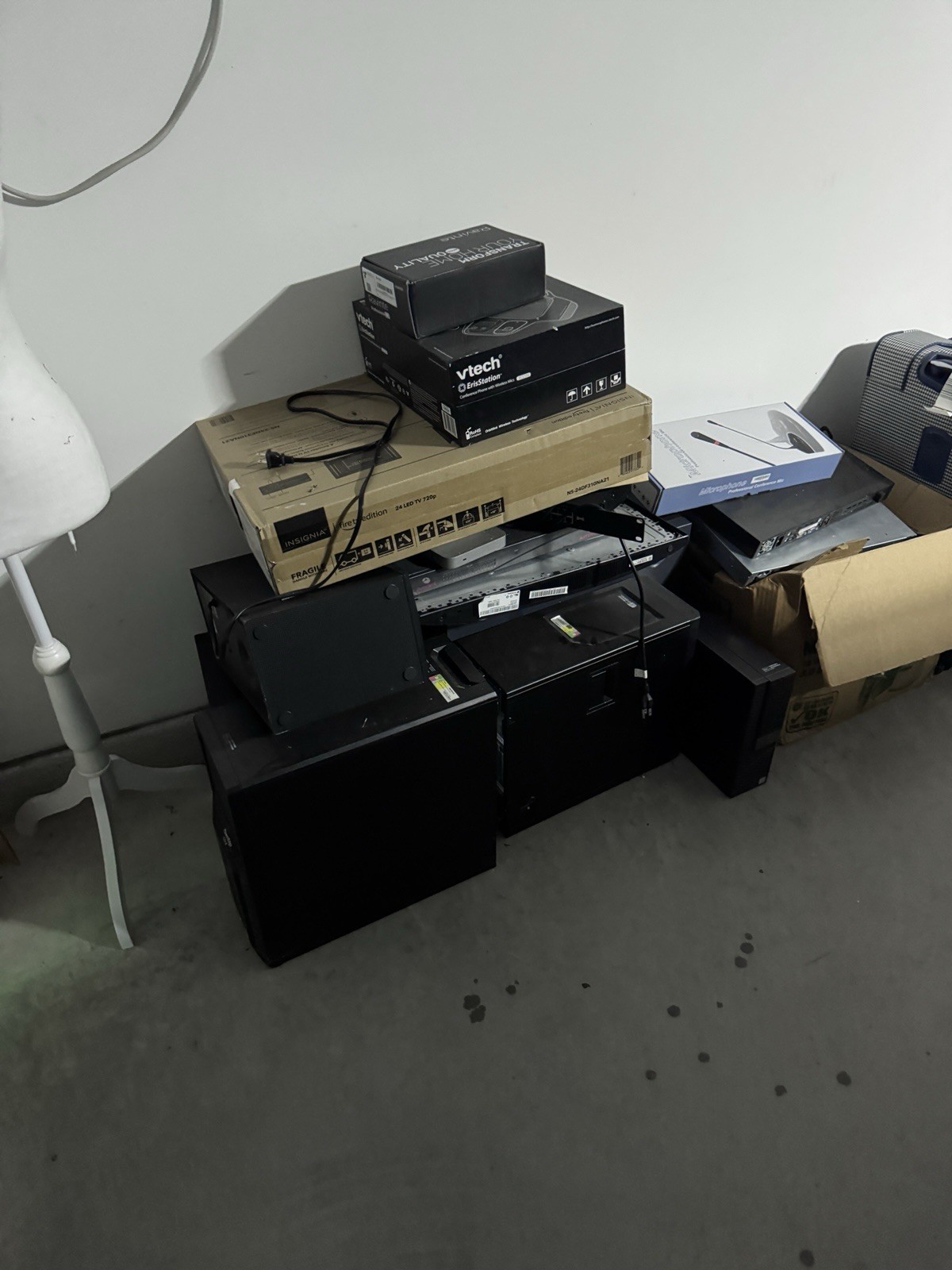 Server, PCs ,network Switch, Router, Dell Desktop Adaptor And Some IT Equipments
