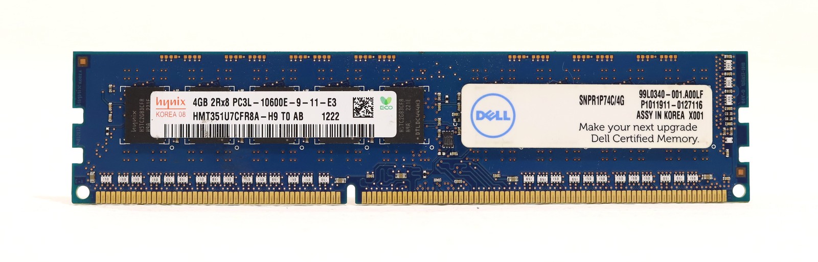 SK Hynix 4GB 2Rx8 PC3L-10600E-9-11-E3 ECC Unbuffered Server RAM HMT351U7CFR8A-H9