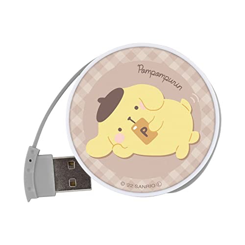 Gourmandise Sanrio Characters Round USB Hub Pompompurin SANG-246PN