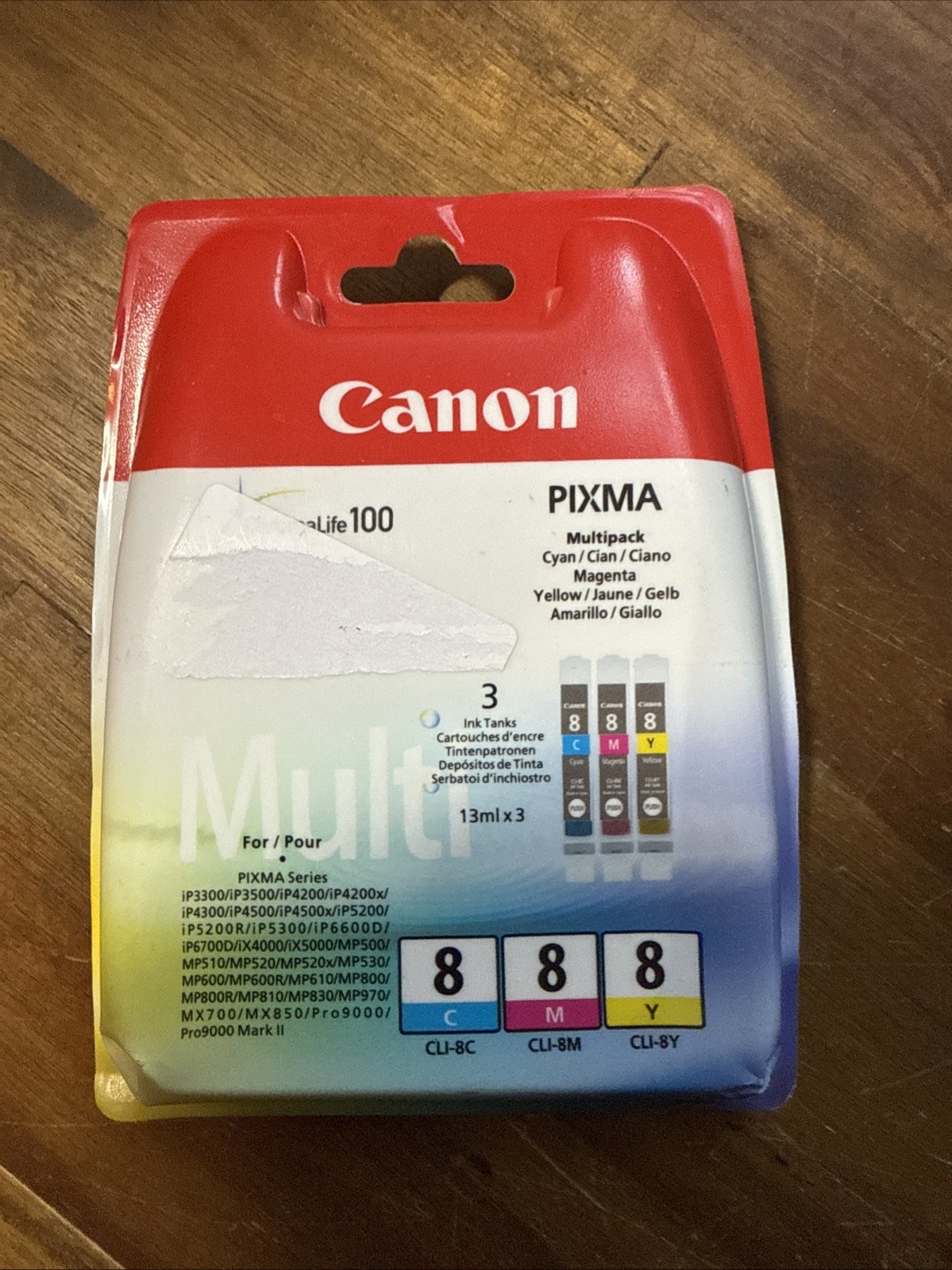 CANON CHROMALIFE 100 YELLOW MAGENTA CYAN PRINTER INK CARTRIDGES PIXMA MULTIPACK