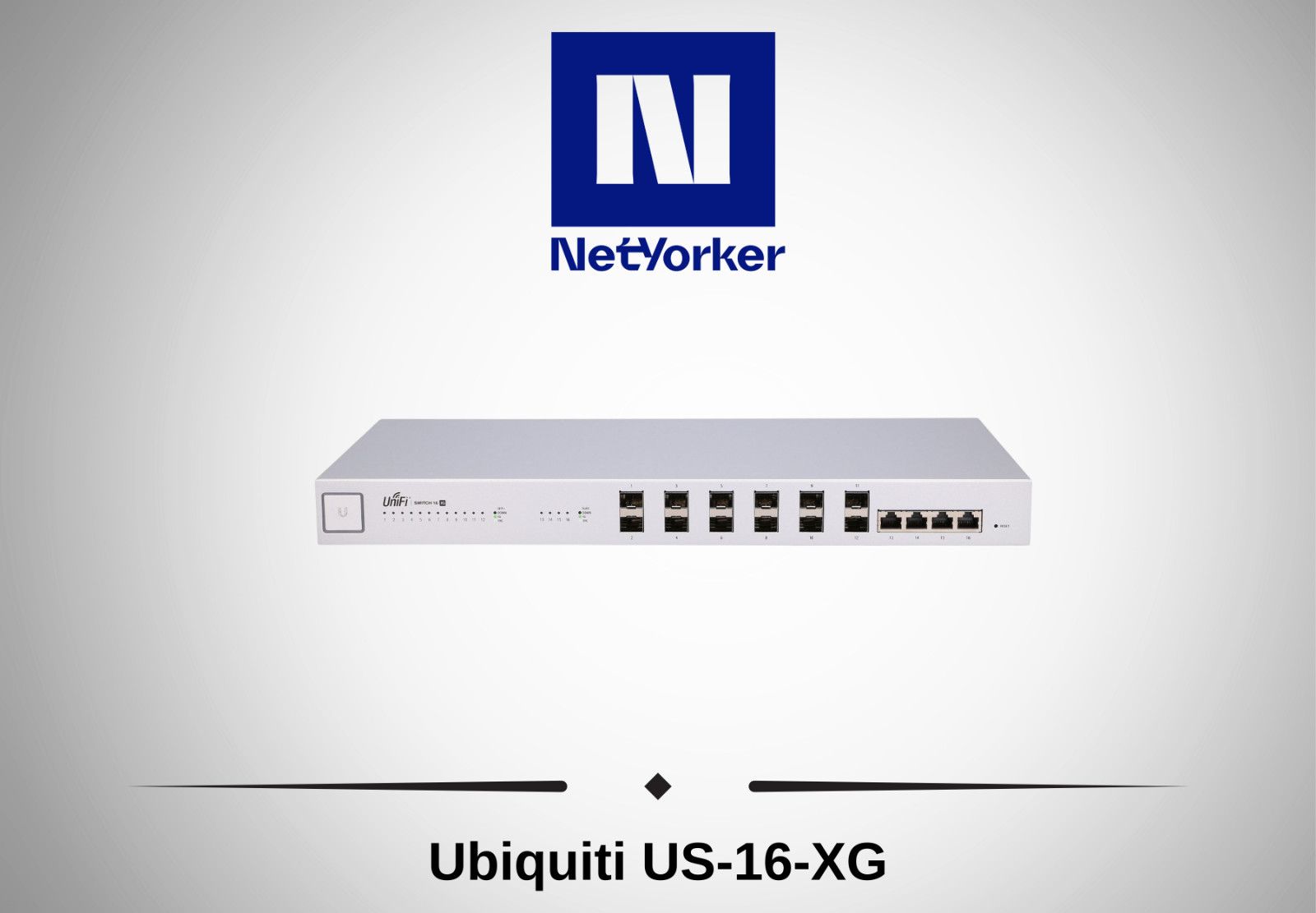 Ubiquiti UniFi US-16-XG 16 Port 10Gb Managed Aggregation Switch