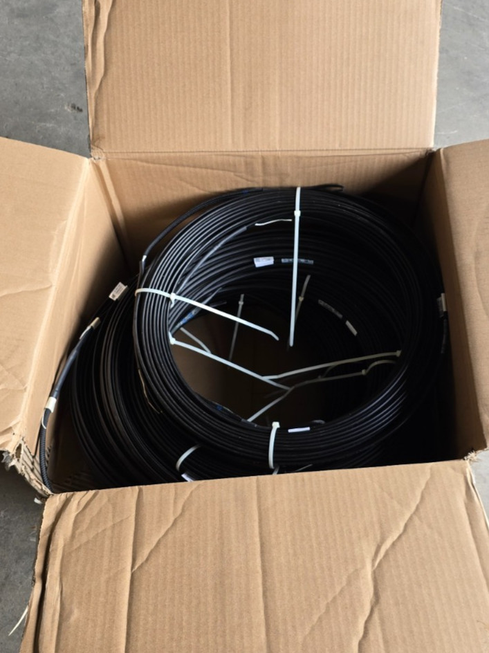 (QTY 6) CommScope FHD-MM1D-0150F 150' Fiber Optic Drop Cable SC/APC to SC/APC