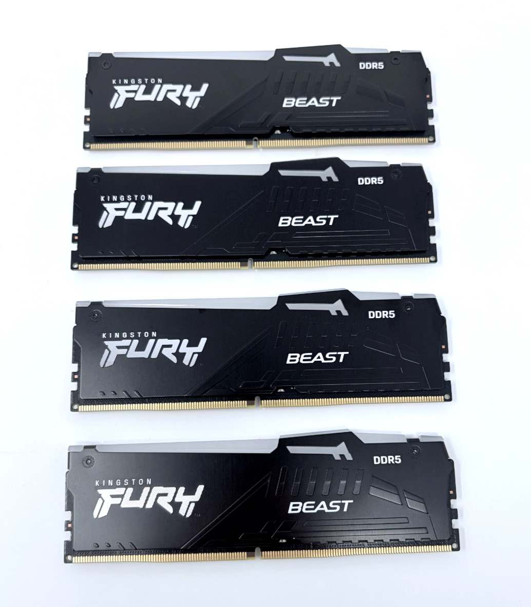 Kingston FURY Beast RGB 64GB (4x16GB) DDR5-6000 CL40 UDIMM HP60U40S8HA-16FRE RAM