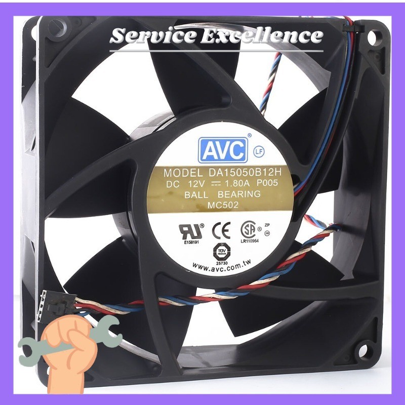 AVC DA15050B12H DC 12V 1.80A 15CM PWM double ball large air flow cooling fan