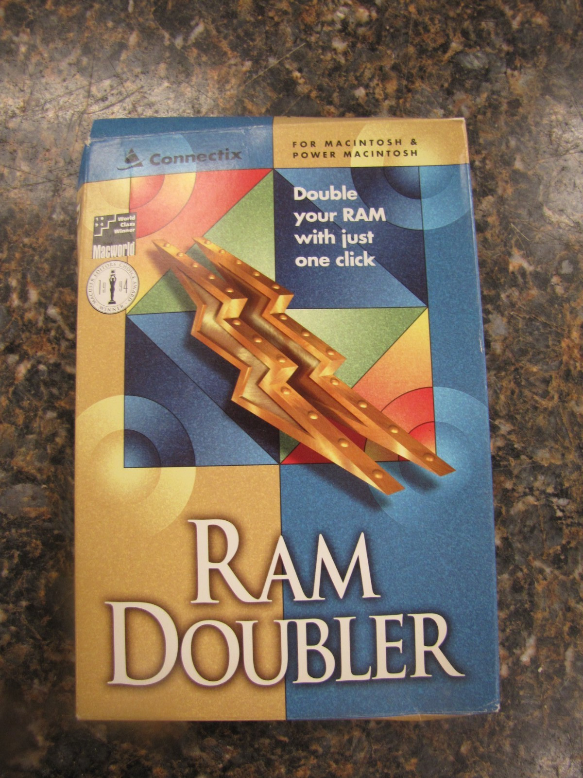1994 RAM Doubler Connectix for Mac / Power Macintosh 3.5" Disk + Manual- MX39