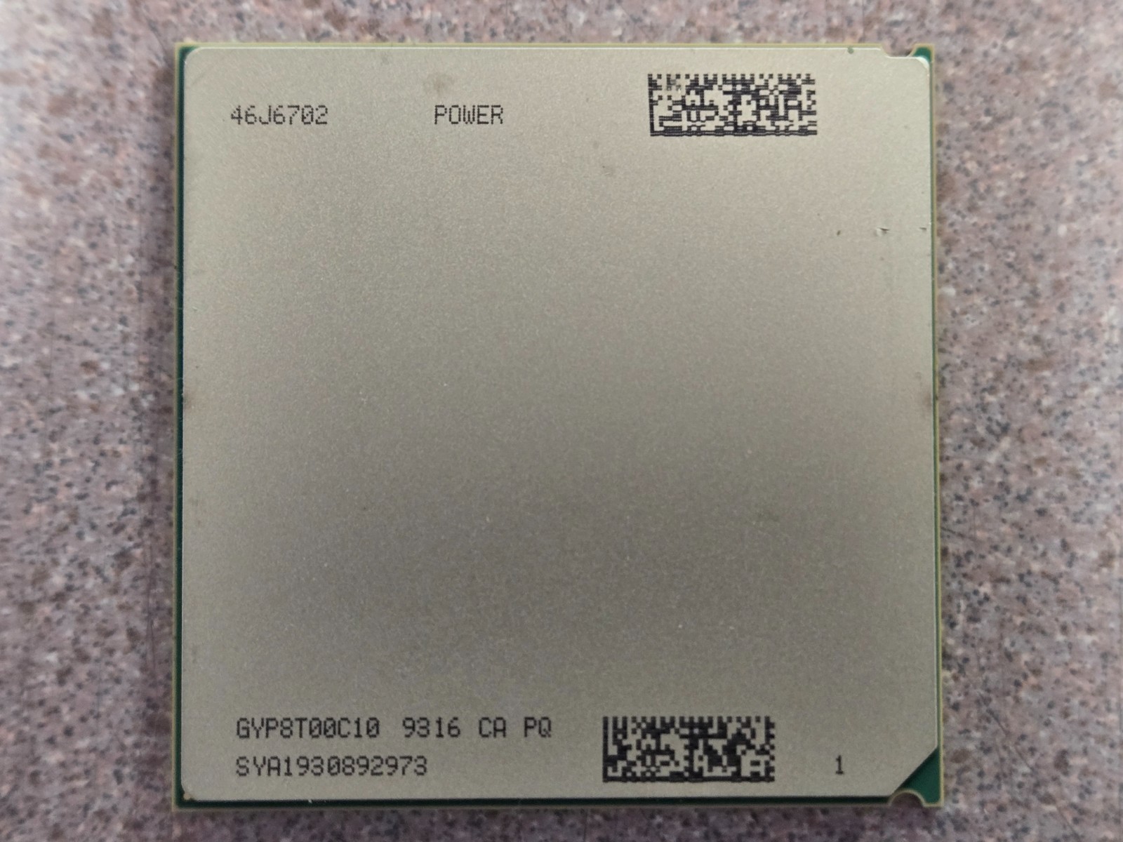IBM 8202-E4B Power 720 3.0GHz 4-Core CPU Processor P/N: 46J6702 Tested Working