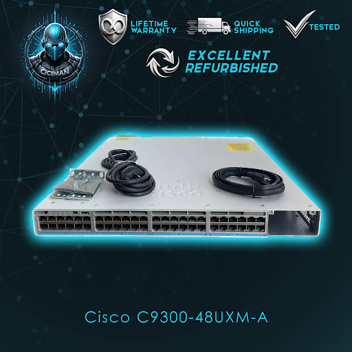 Cisco C9300-48UXM-A Switch 9300 Series 48-port UPoE Network W/ Dual PSU