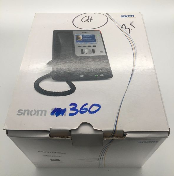 Snom 360 sip ip voip tele[phone with heandset