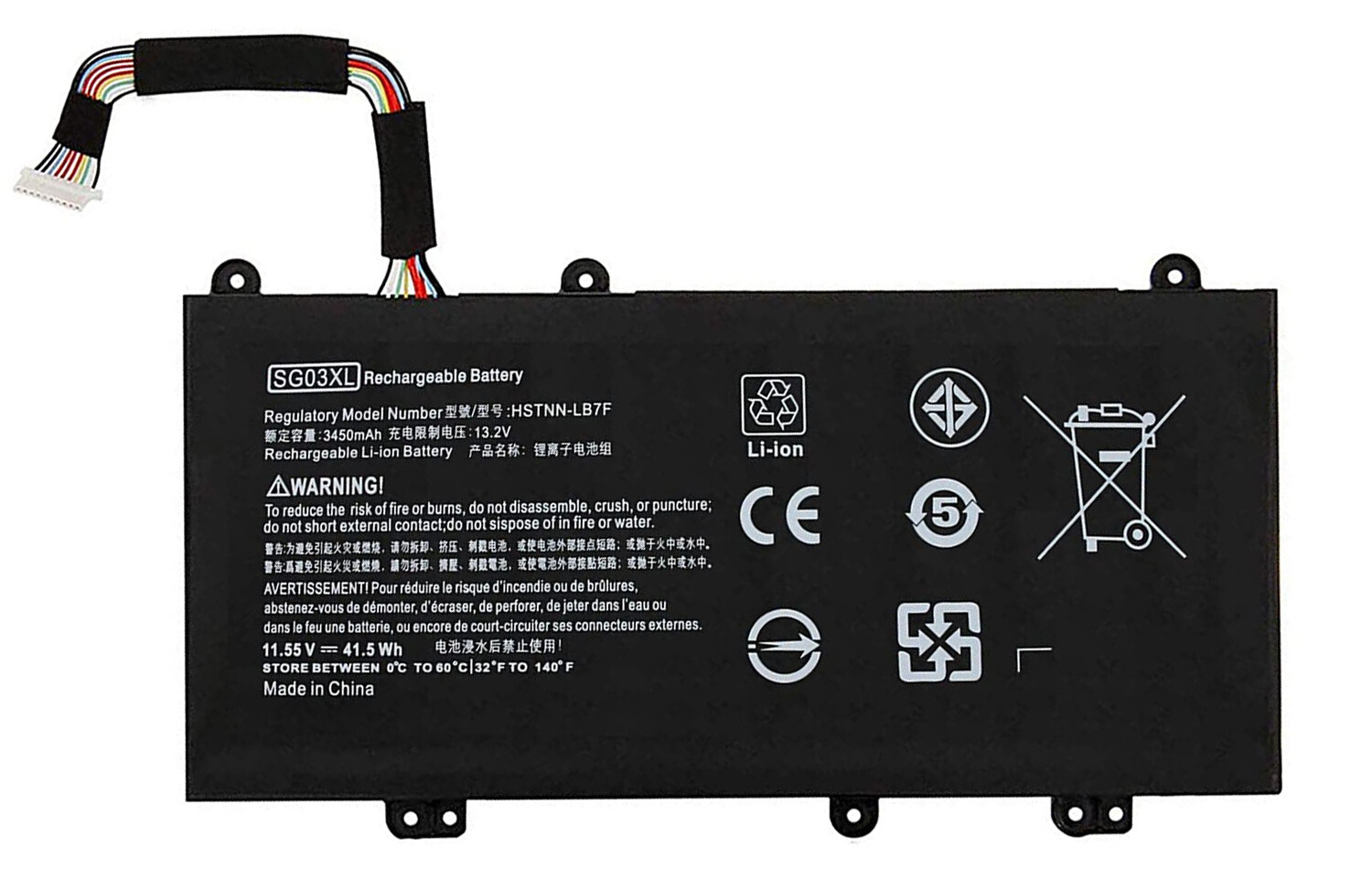 REPLACEMENT SG03XL 849314-856 BATTERY FOR HP ENVY 17-U SERIES 11.55V 41.5WH