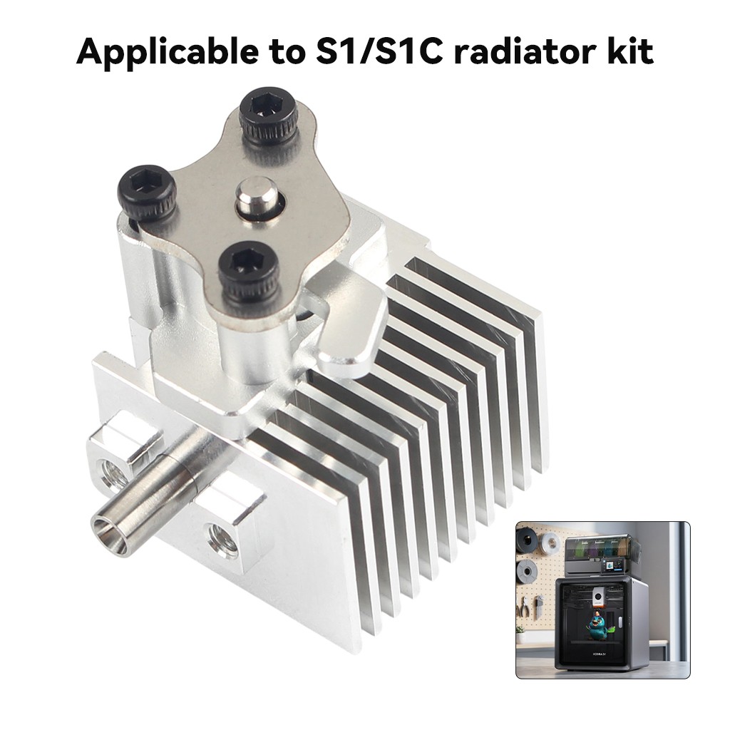 Quick-Detach Radiator For Anycubic Kobra S1/S1 Combo 3D Printer Extruder Replace