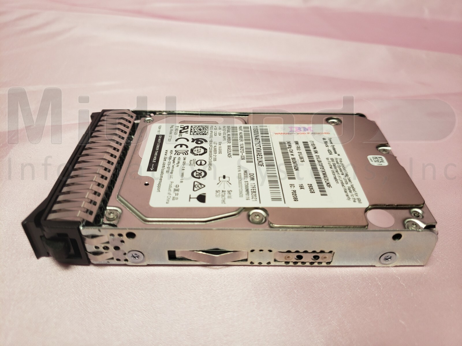 IBM 01LU579 ESNK 300 GB 15K SAS SFF-3 HDD 4K 8284-21A,8286 & 9009-41A/42A AIX