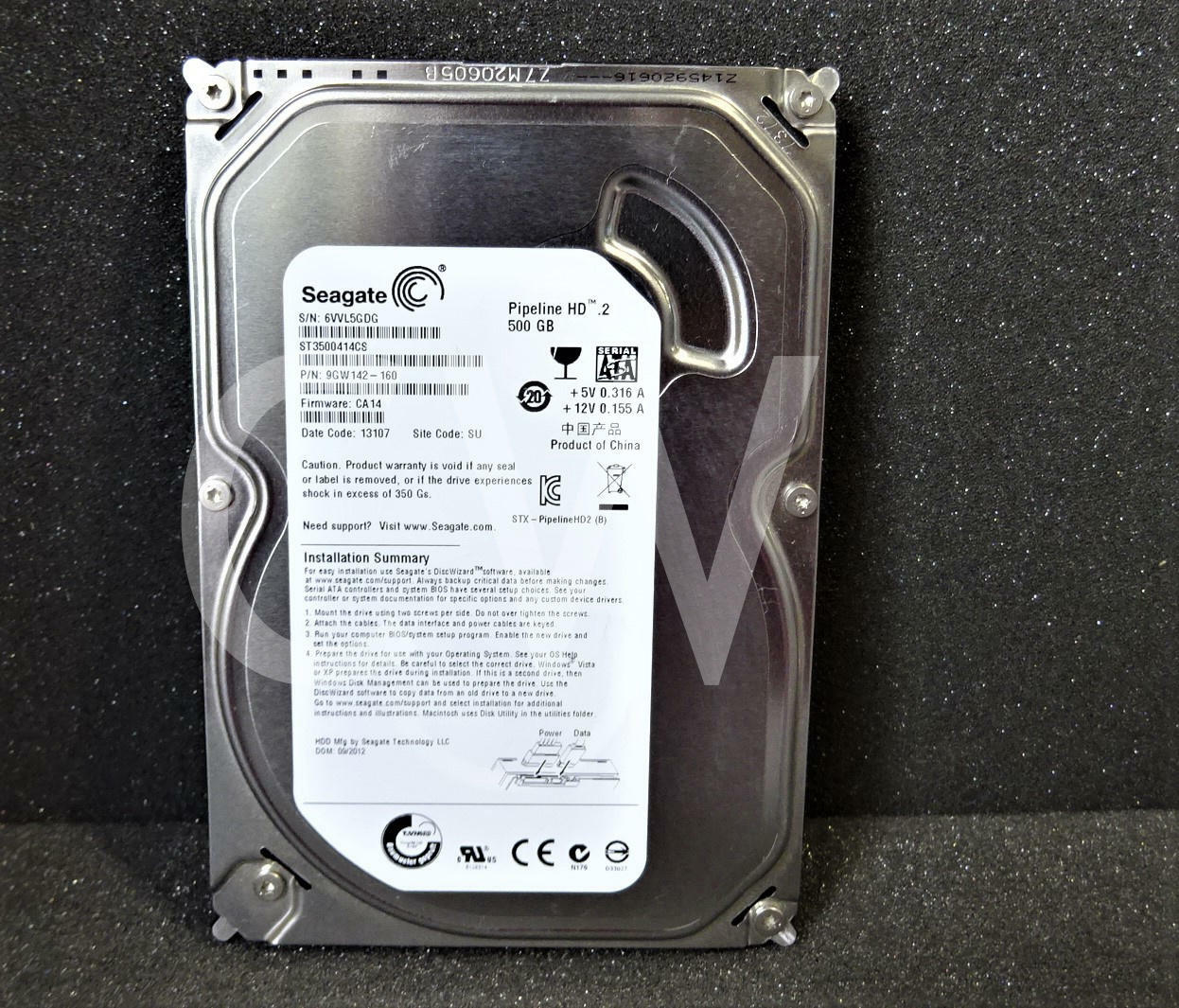 ST3500414CS Seagate 9GW142 500GB 5.9K RPM 3Gb/s 3.5" SATA HDD Hard Drive