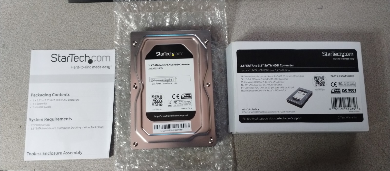 StarTech.com 25SAT35HDD 2.5" SATA to 3.5" SATA HDD Converter  ~~ NEW ~~