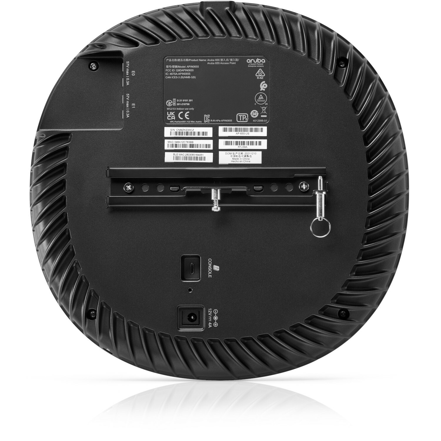 Aruba AP-655 Tri Band 802.11ax 7.80 Gbit/s Wireless Access Point (r7j39a)