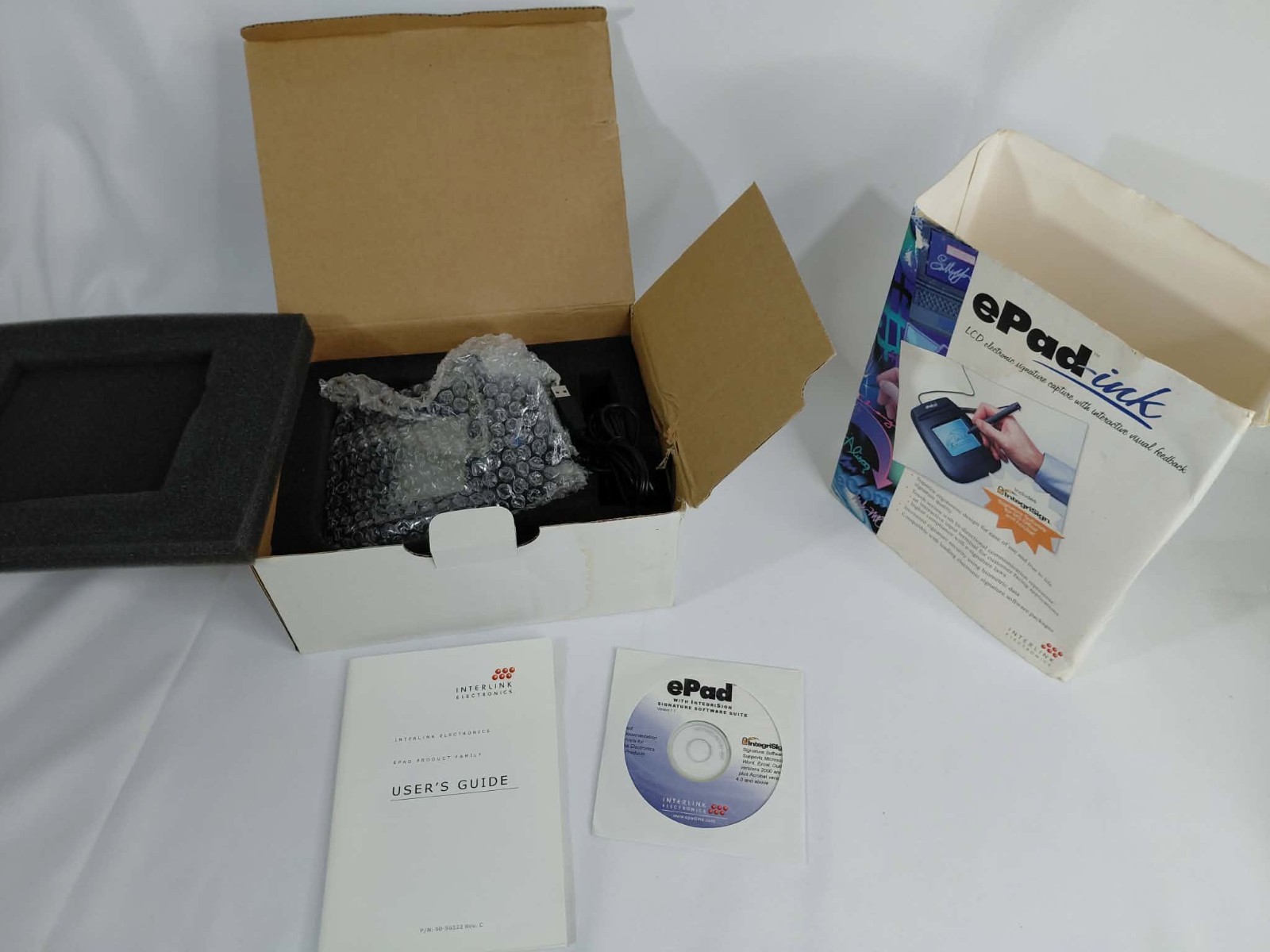 Interlink ePad Ink USB Signature Pad  in Box w/ Stylus + Software model VP9999