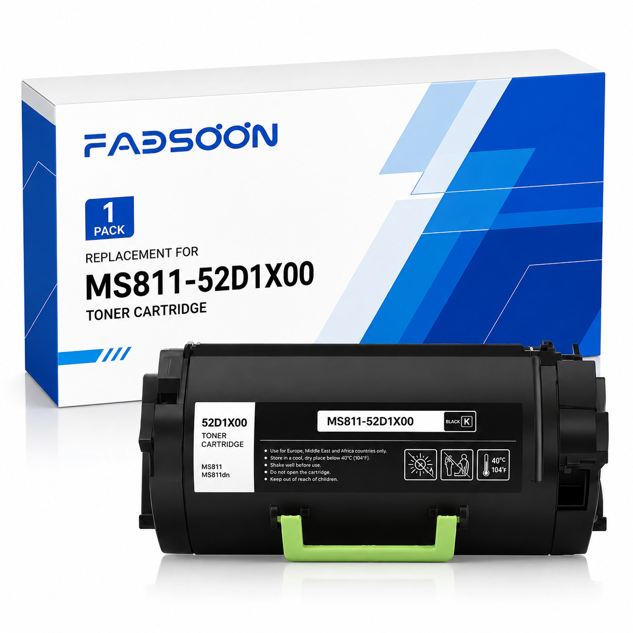 52D1X00 1PK BK Black Toner Cartridge MS711 MS711dn MS811n MS811dn MS811dtn 812dn