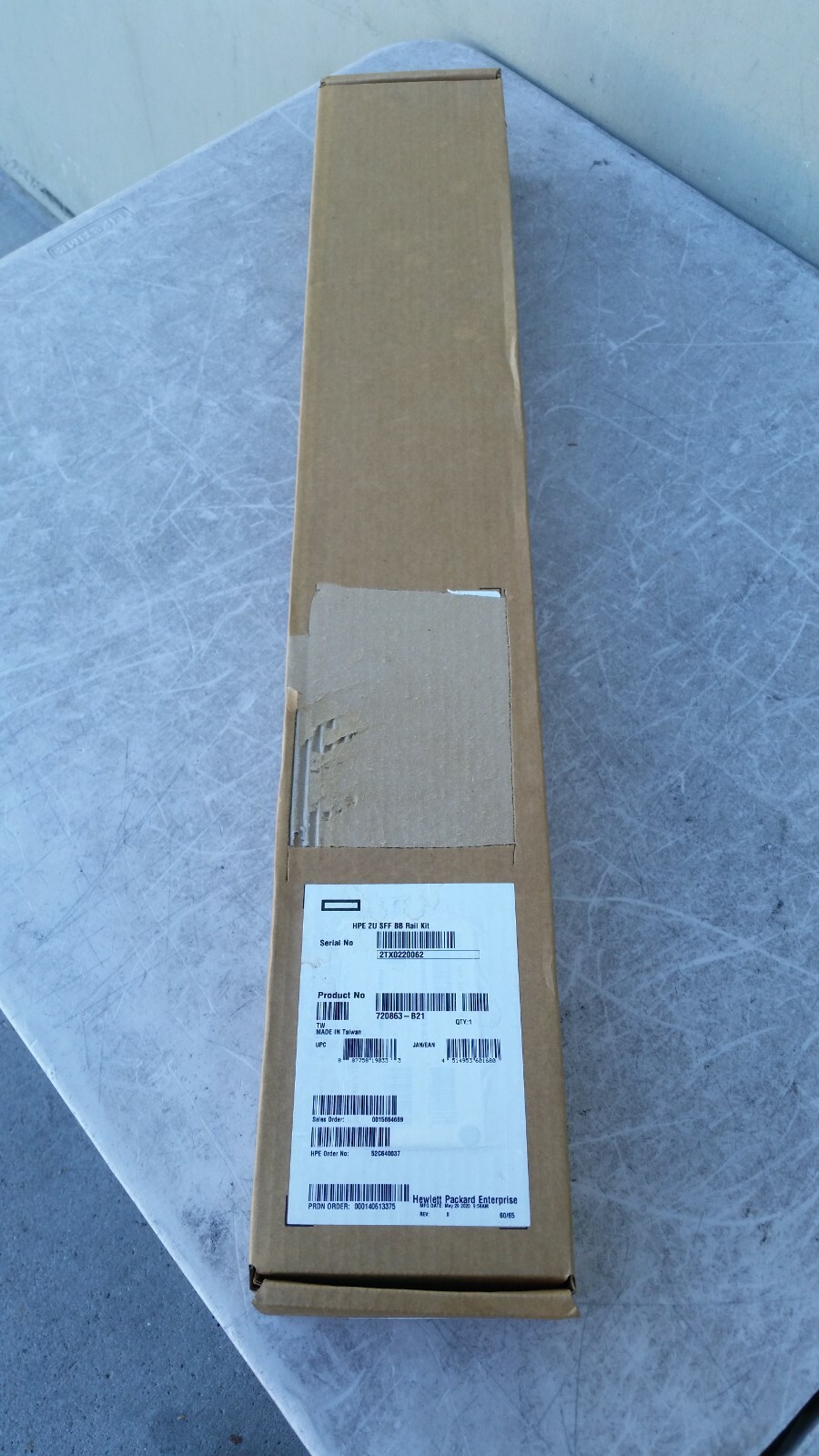 Hewlett Packard HP Enterprise 720863-B21 2U SFF BB Rail Kit   ~ Brand New ~