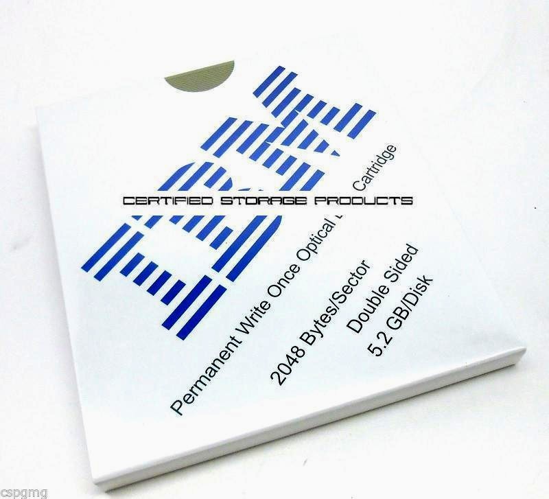 NEW IBM 59H4791 Permanent WORM 5.2GB Optical Write Once MO Disk Double Sided