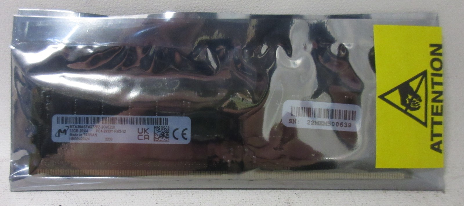 32GB Micron ECC PC4-2933Y-RB2-12 NEW SEALED Server Memory MTA36ASF4G72PZ-2G9E2UI