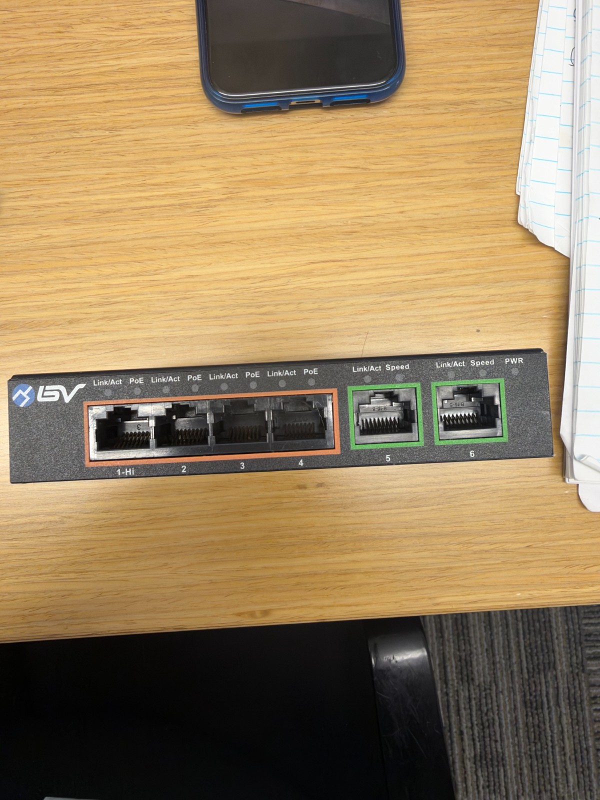 BV-Tech POE-SW502 4-Port Ethernet Switch
