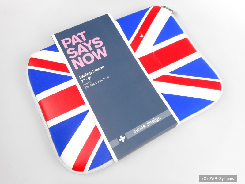 Pat Says Now 7007 Sleeve, Case for 7-9 inch Netbooks / Tablets, UK Flag, NEW