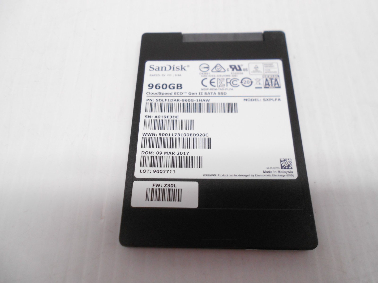 SanDisk 960GB SSD SATA 2.5" Server Laptop Desktop PC Hard Drive 1TB Dell HP