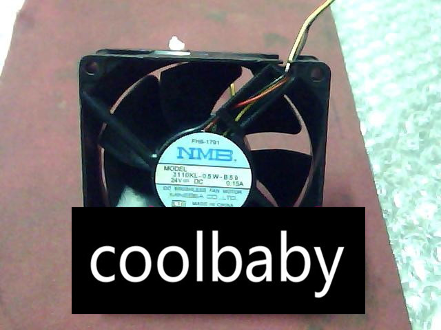 NMB 3110KL-05W-B59 Fan 80X80X25MM DC24V 0.15A 