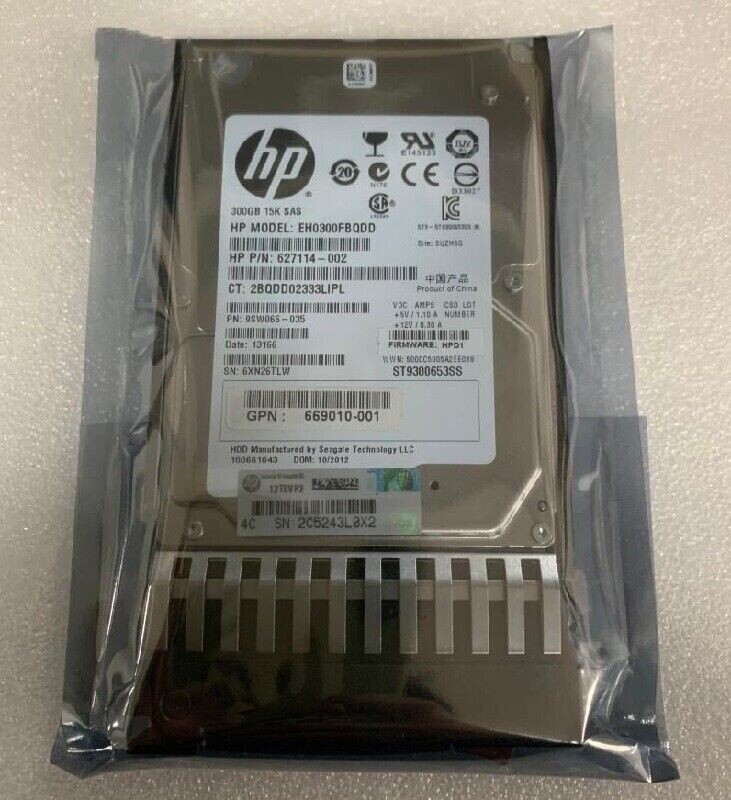 NEW QR477A 665750-001 669010-001 HP M6625 300GB 6G SAS 15K 2.5IN HDD Hard Drive