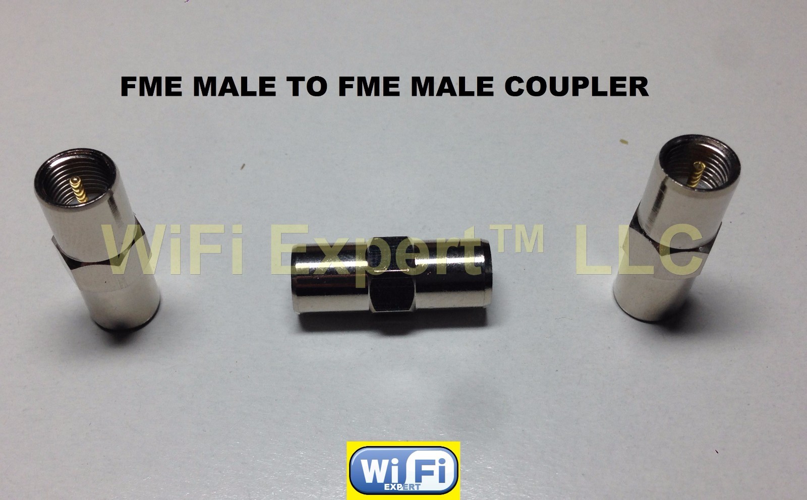 1 x FME male Plug to FME male Plug RF Coax Adapter Connector Gender Changer