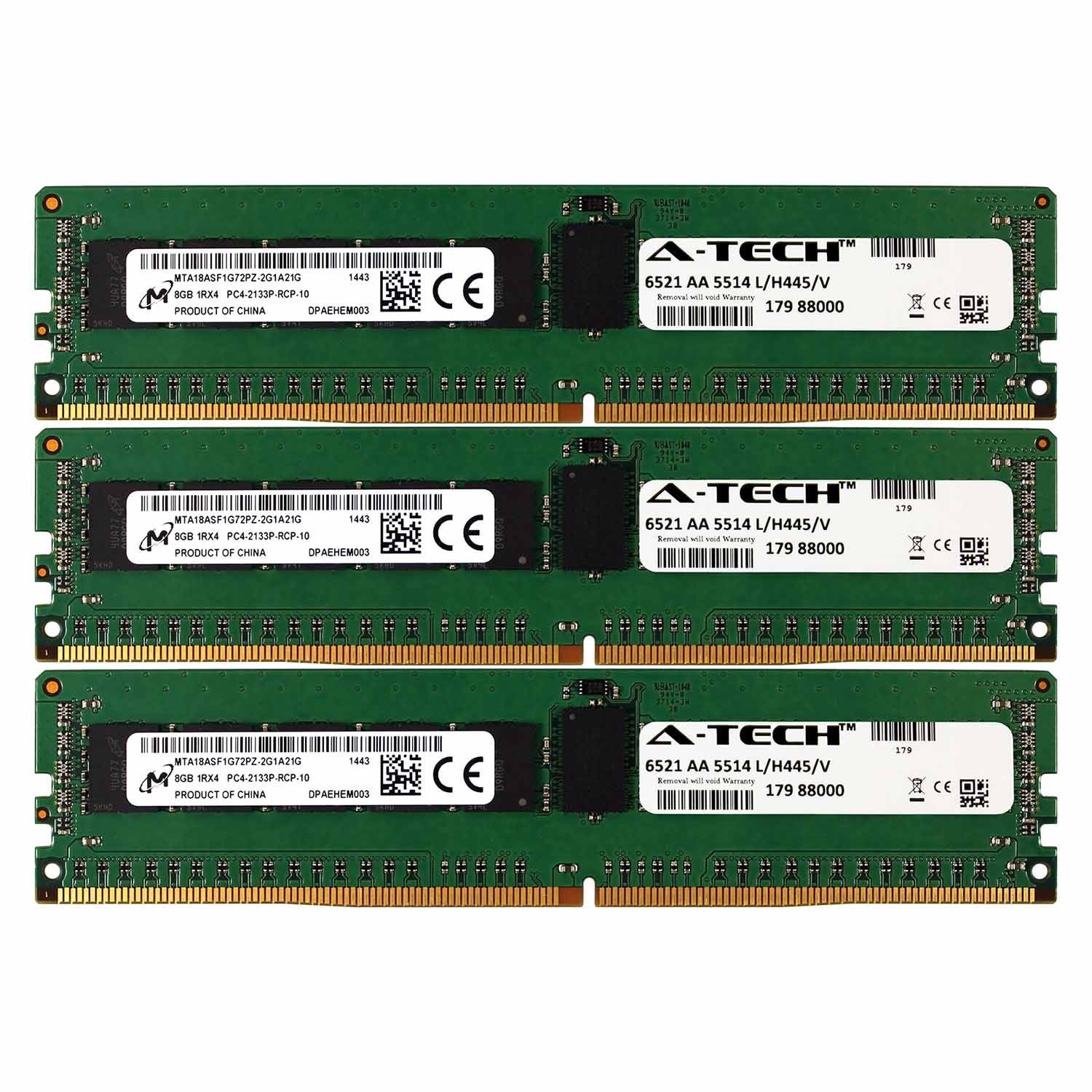 PC4-17000 Micron 24GB Kit 3x 8GB HP Apollo 4500 4200 726718-B21 Memory RAM