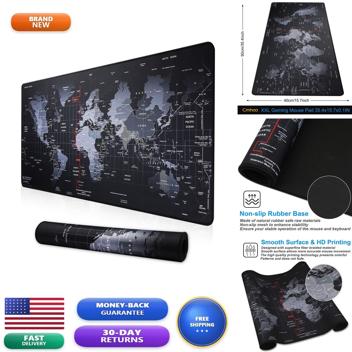 Cmhoo XXL Professional Large Mouse Pad & Computer Game Mouse Mat