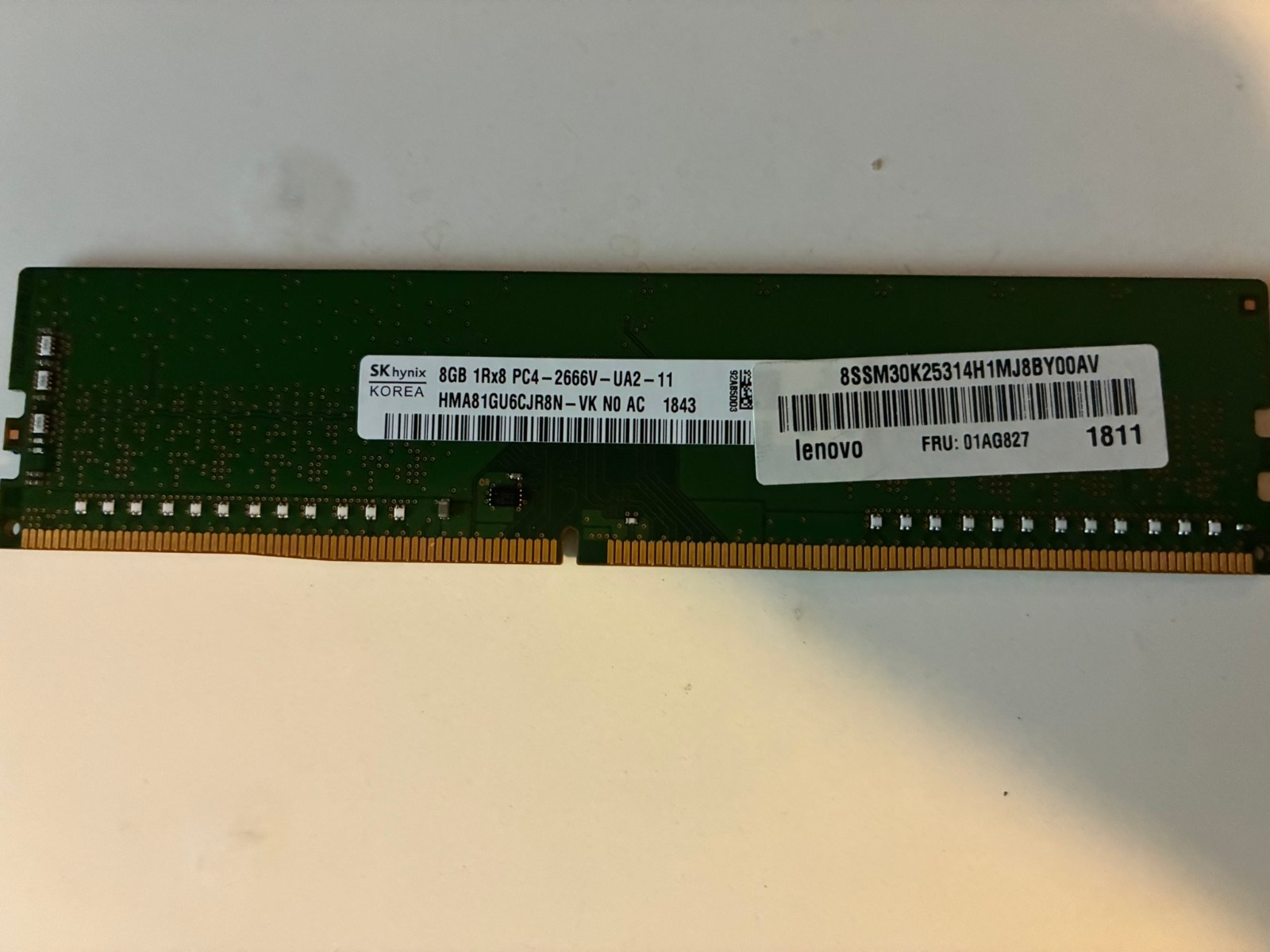 SK hynix 8GB (1x8GB) DDR4 DIMM 2666MHz Desktop RAM