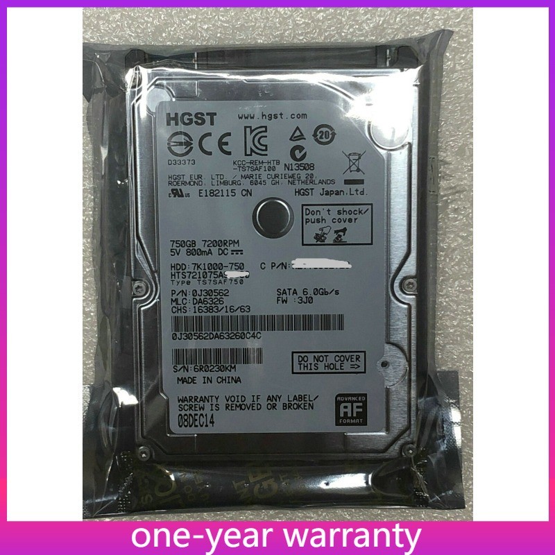 1PCS 7200RPM 750GB Random 2.5" SATA HDD Laptop Internal Hard Drive - Hard Drive