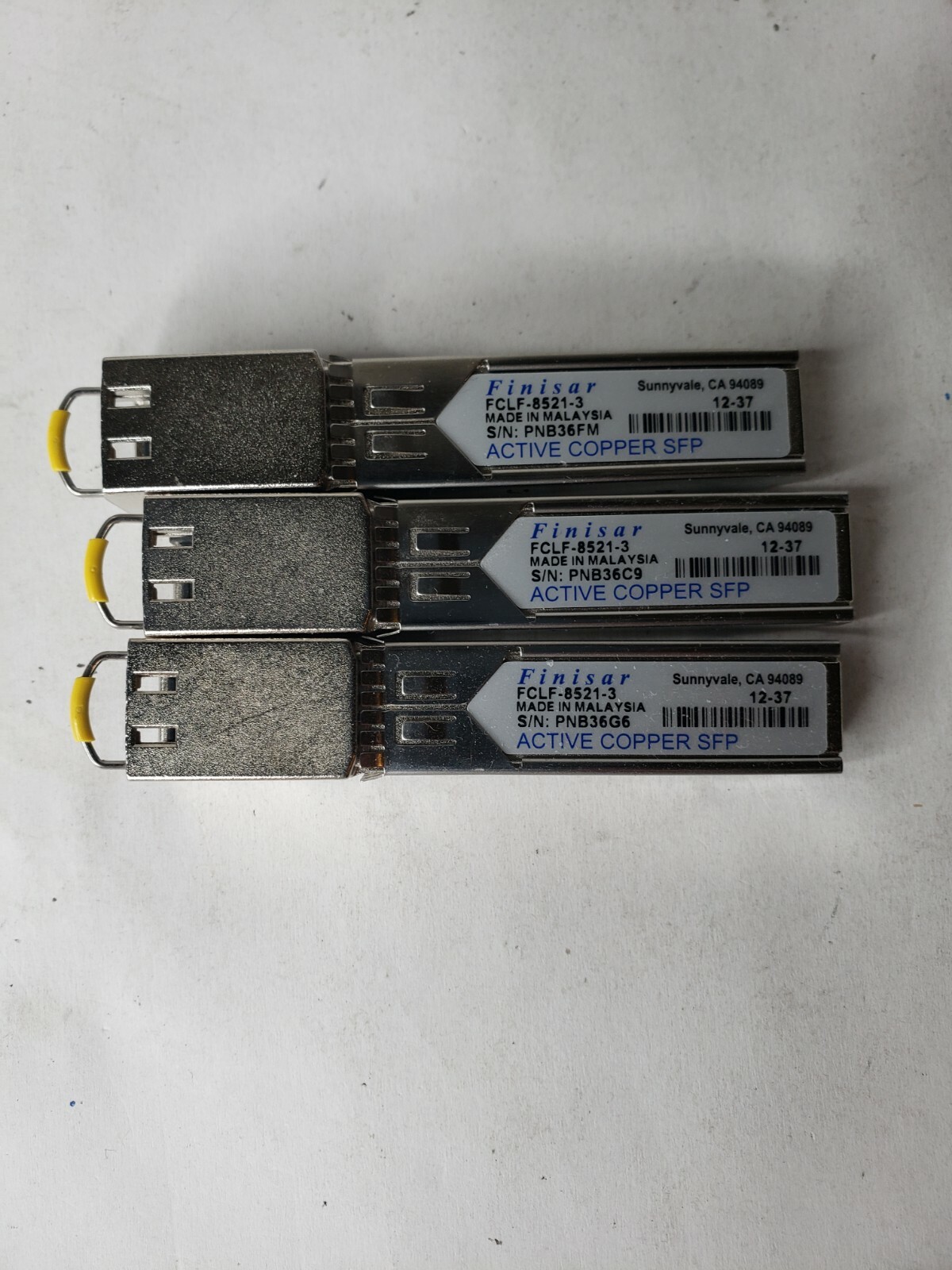 Lot of Finisar FCLF-8521-3 RJ-45 1000Base-T RJ45 Active copper SFP transceiver 
