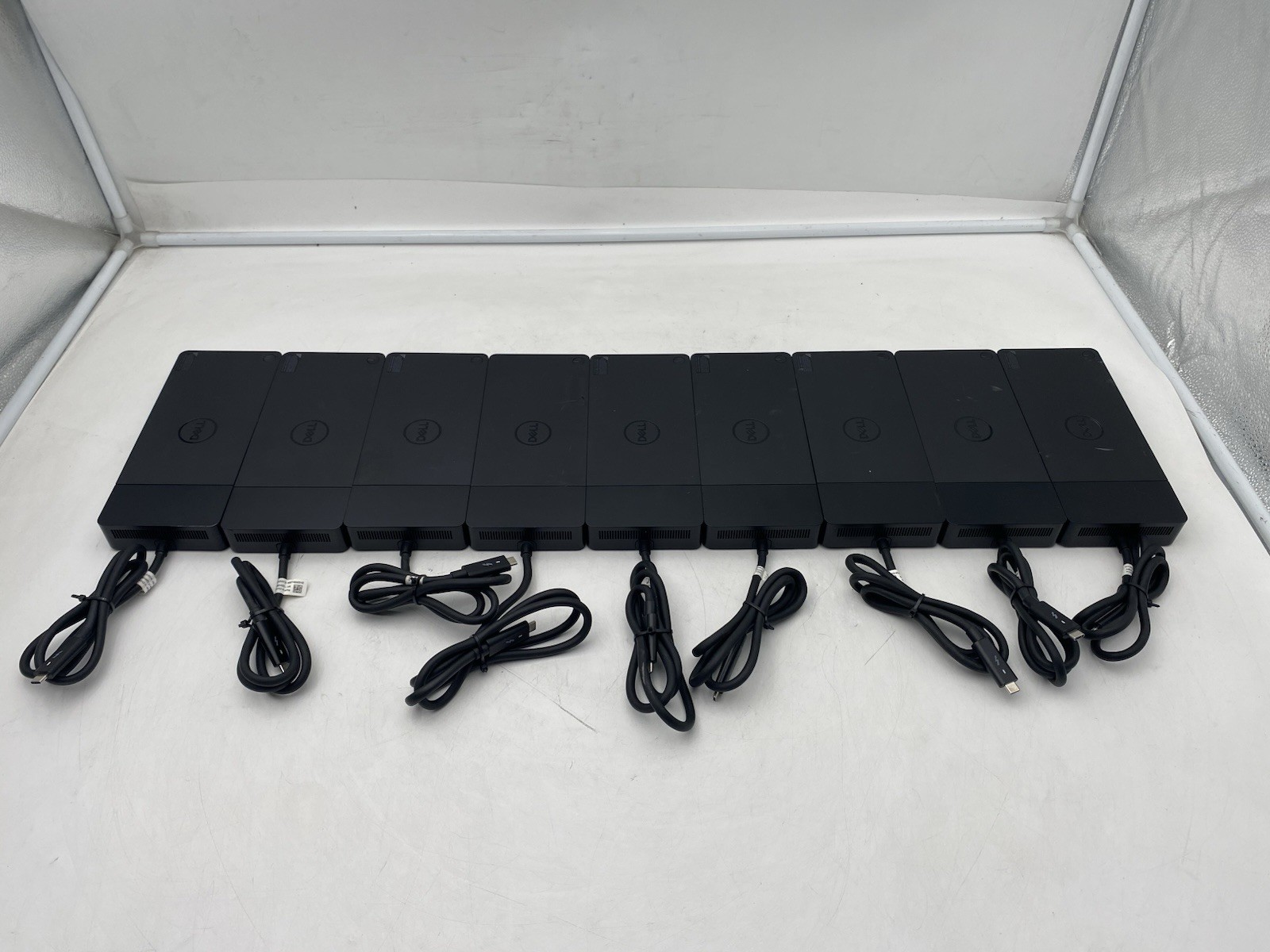 Lot of 9 Dell WD19TB Thunderbolt 3 Docking Station USB-C