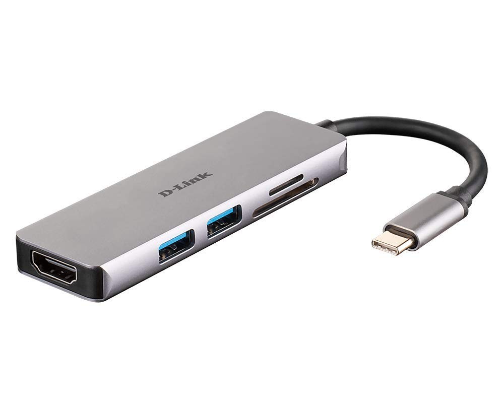 D-Link USB C Hub 5-in-1 with HDMI & SD & microSD USB-C 5 in 1 w/