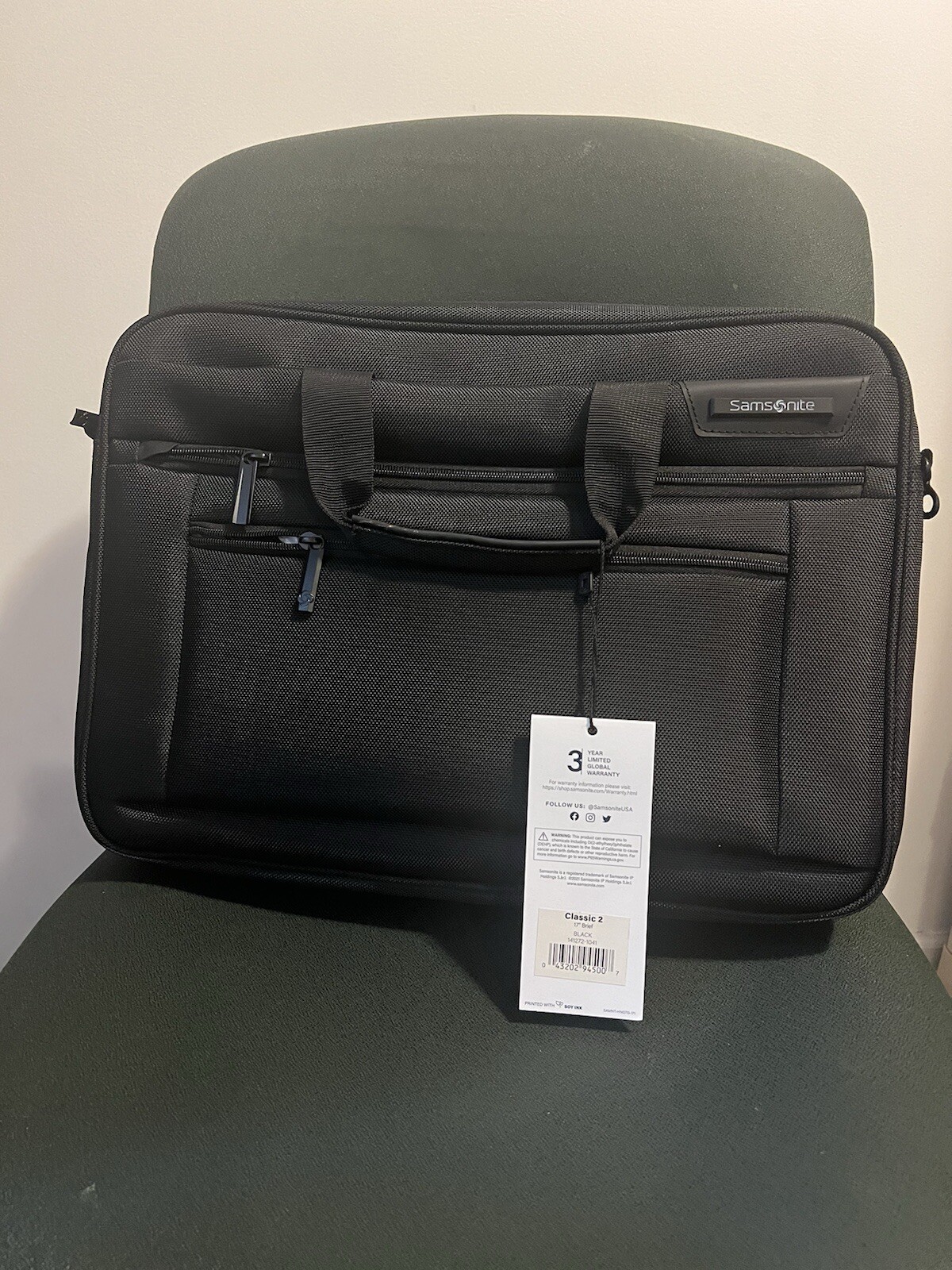 Samsonite - Slim Brief for 17”Laptop Classic 2 - Black