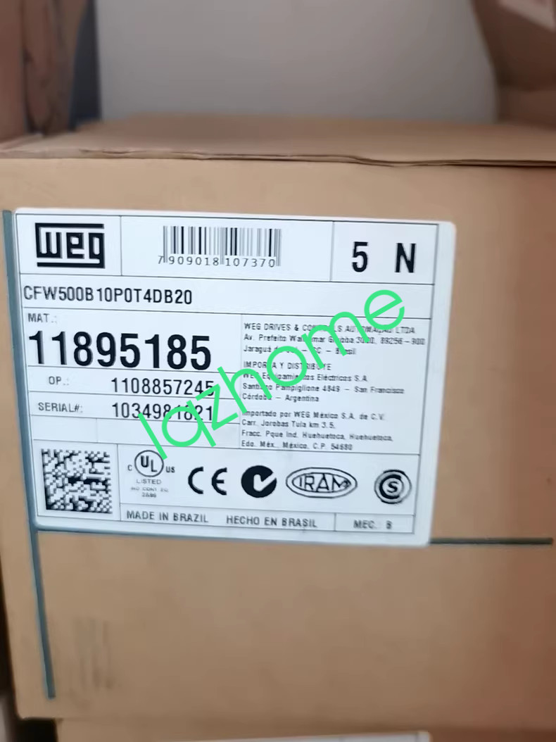 1PCS WEG CFW500B10P0T4DB20 frequency converter new via FedEx or DHL