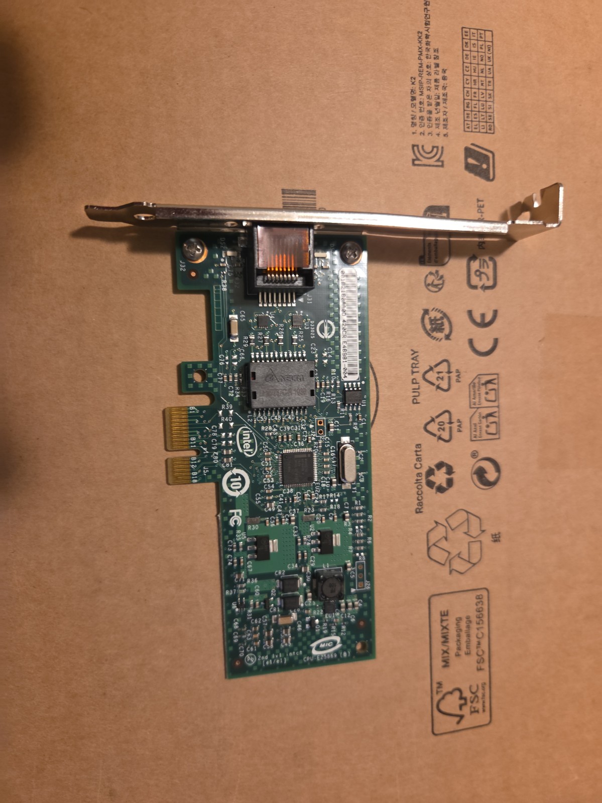 Intel Gigabit CT Desktop Adapter EXPI9301CT PCIe Network Card