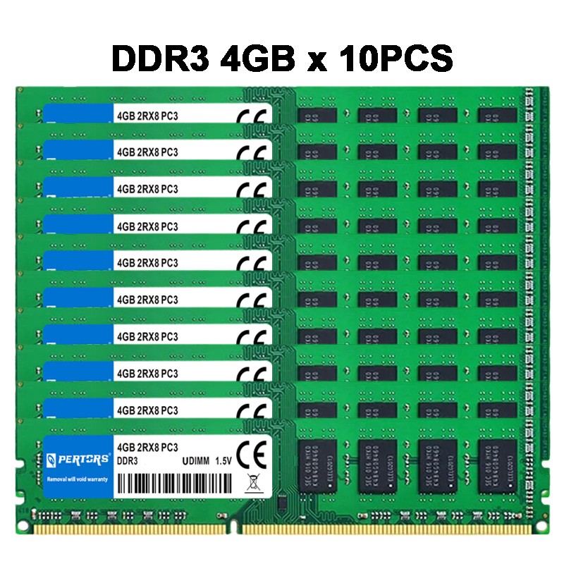 40GB (10x4GB) DDR3 1333MHZ RAM Q-PERTORS 1.5V 240-Pi Non-ECC DIMM Desktop Memory