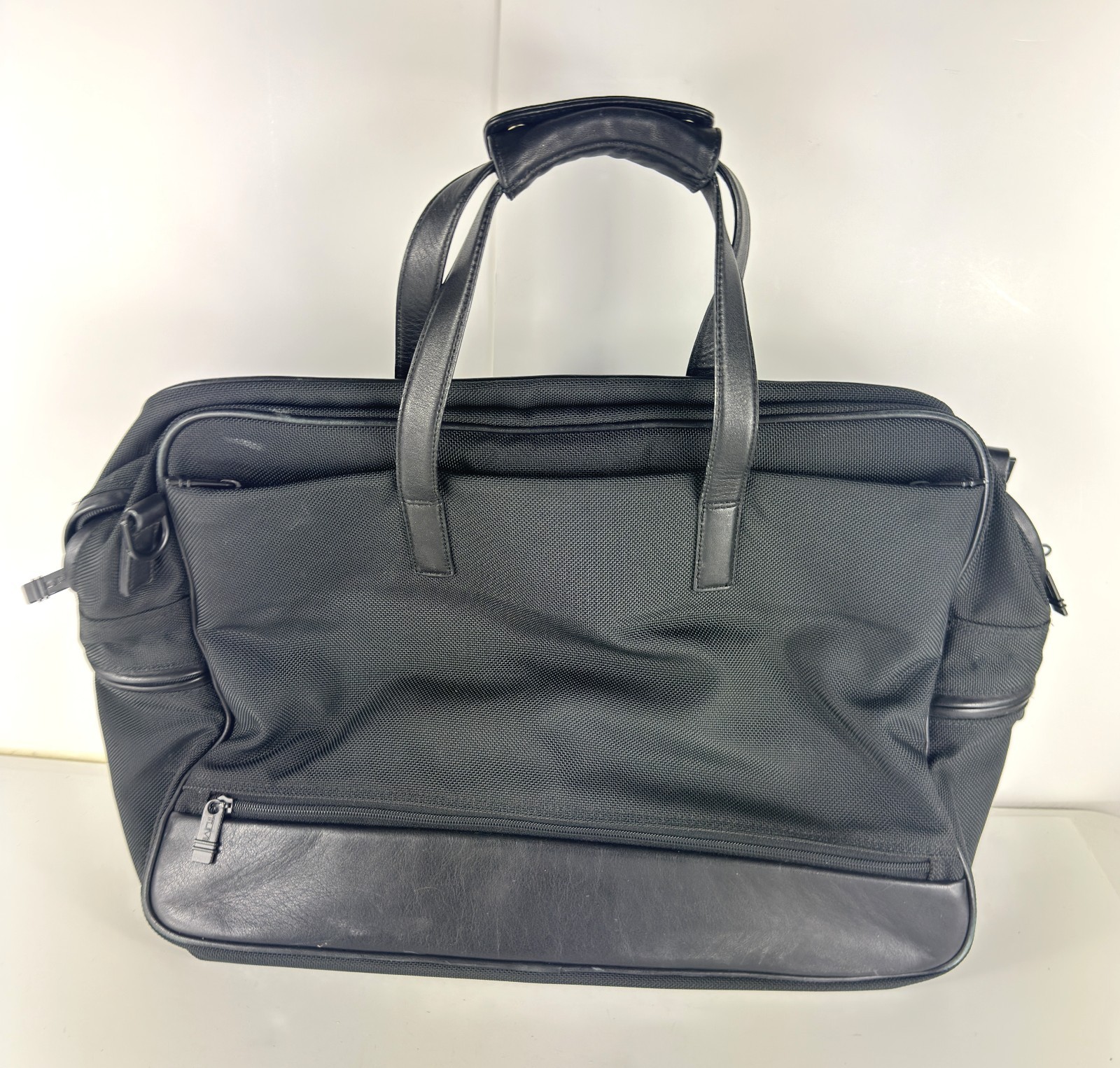 Tumi Black Ballistic Nylon Briefcase Laptop Bag Weekender Business 43050D3