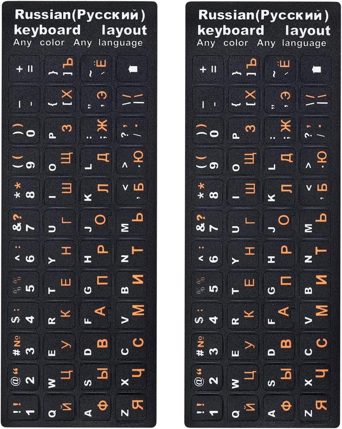 Character Keyboard Stickers 2-Pack | for Laptops, Desktops and Mac Devices |