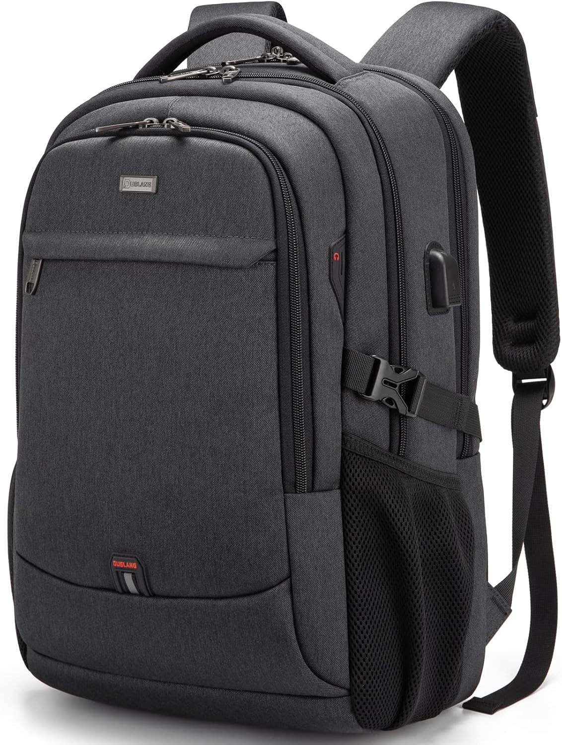 Durable Water-Resistant 17-Inch Laptop Backpack with Multiple Pockets