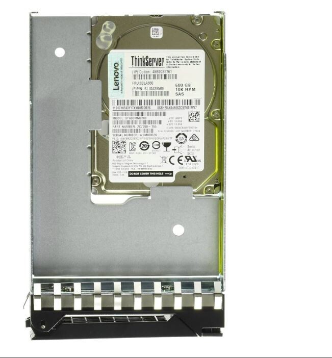 4XB0G88761 Lenovo 00LA880 ThinkServer Gen 5 3.5" 600GB 10K SAS 12Gbps HDD w/Tray