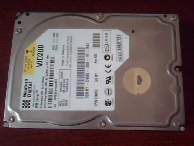 Hard Drive IDE Western Digital Caviar WD200BB-75AUA1 WD200 2060-001003-001
