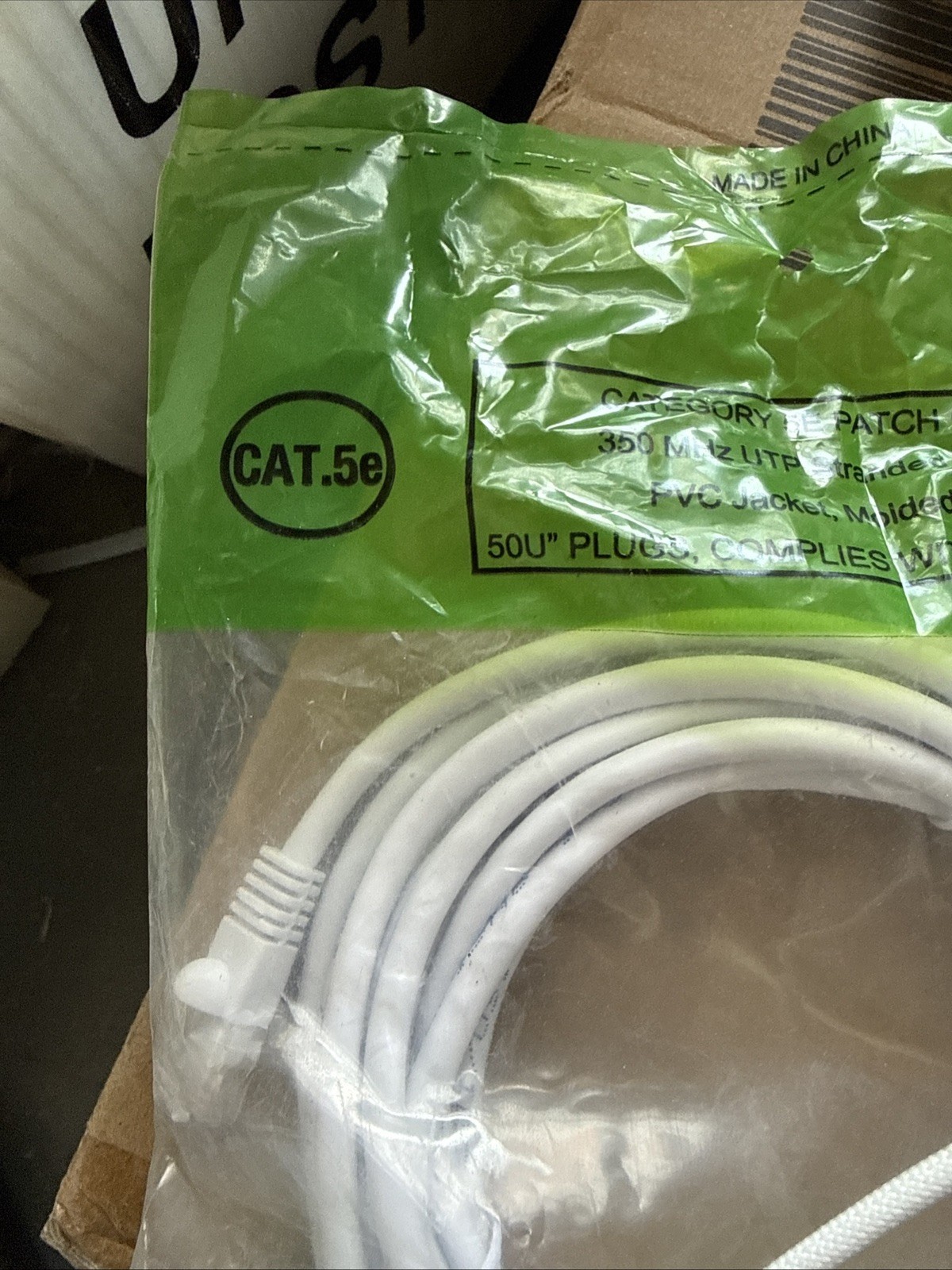 Shaxon Cat 5E Cable (14ft) White