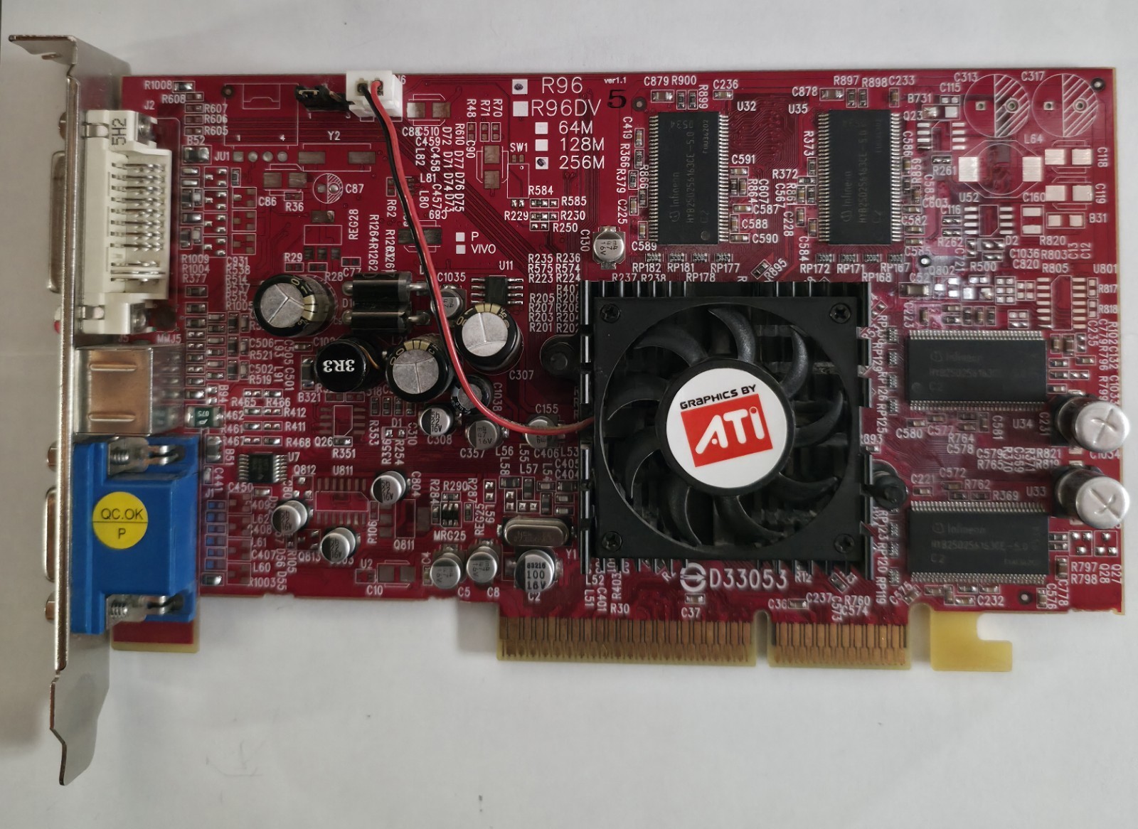 PowerColor ATI Radeon 9550 256MB DDR AGP 4X/8X Video Card R96-LD3 VGA DVI SVideo