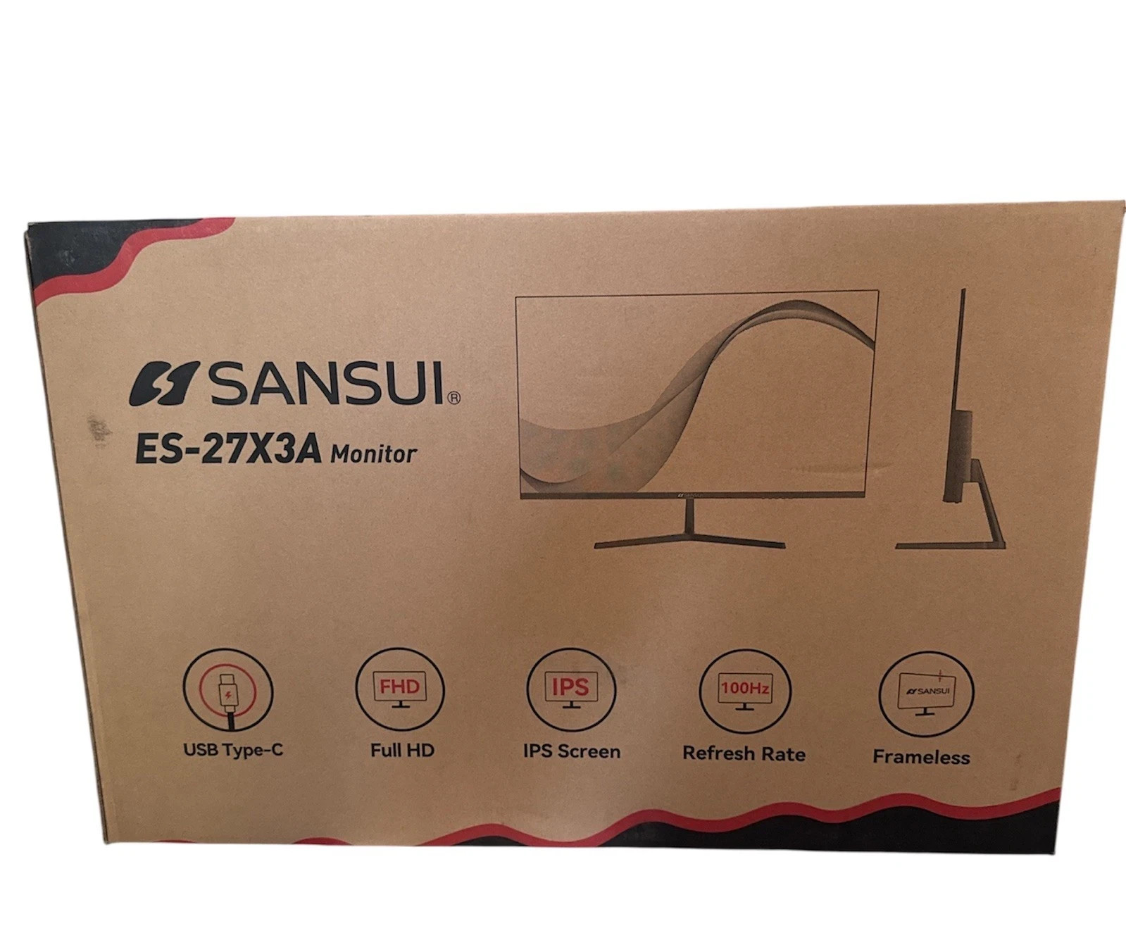 Sansui ES-27X3A 27 Inch IPS Screen Frameless Full HD 100Hz LED Computer Monitor